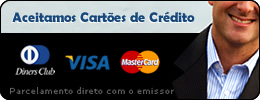 Aceitamos Cartes de Crdito: Diners Club, Visa e Master Card