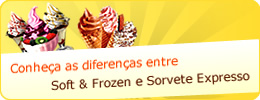Conheça as diferenças entre soft e frozen e sorvete expresso